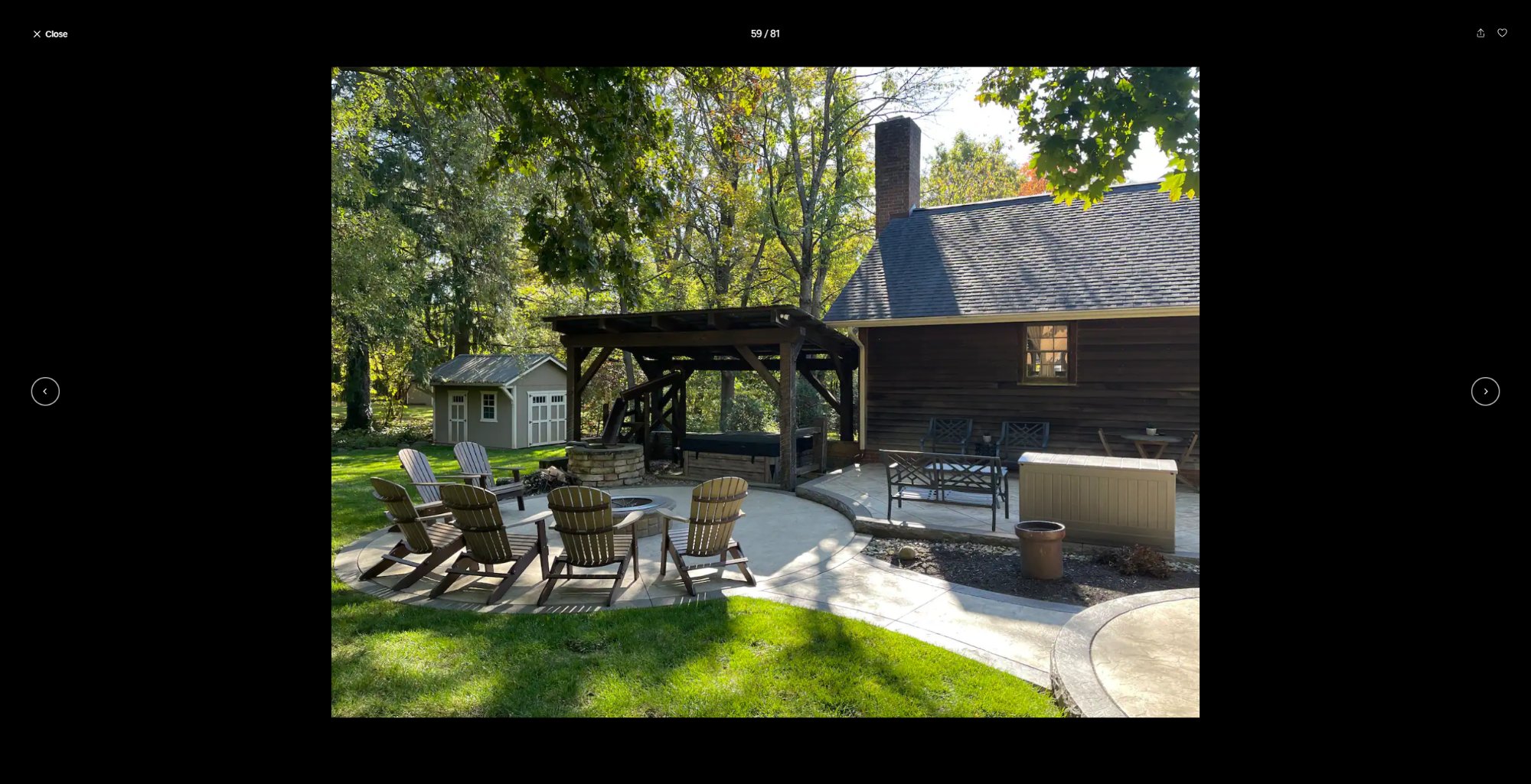 Cozy Carriage House exterior with patio and fire pit