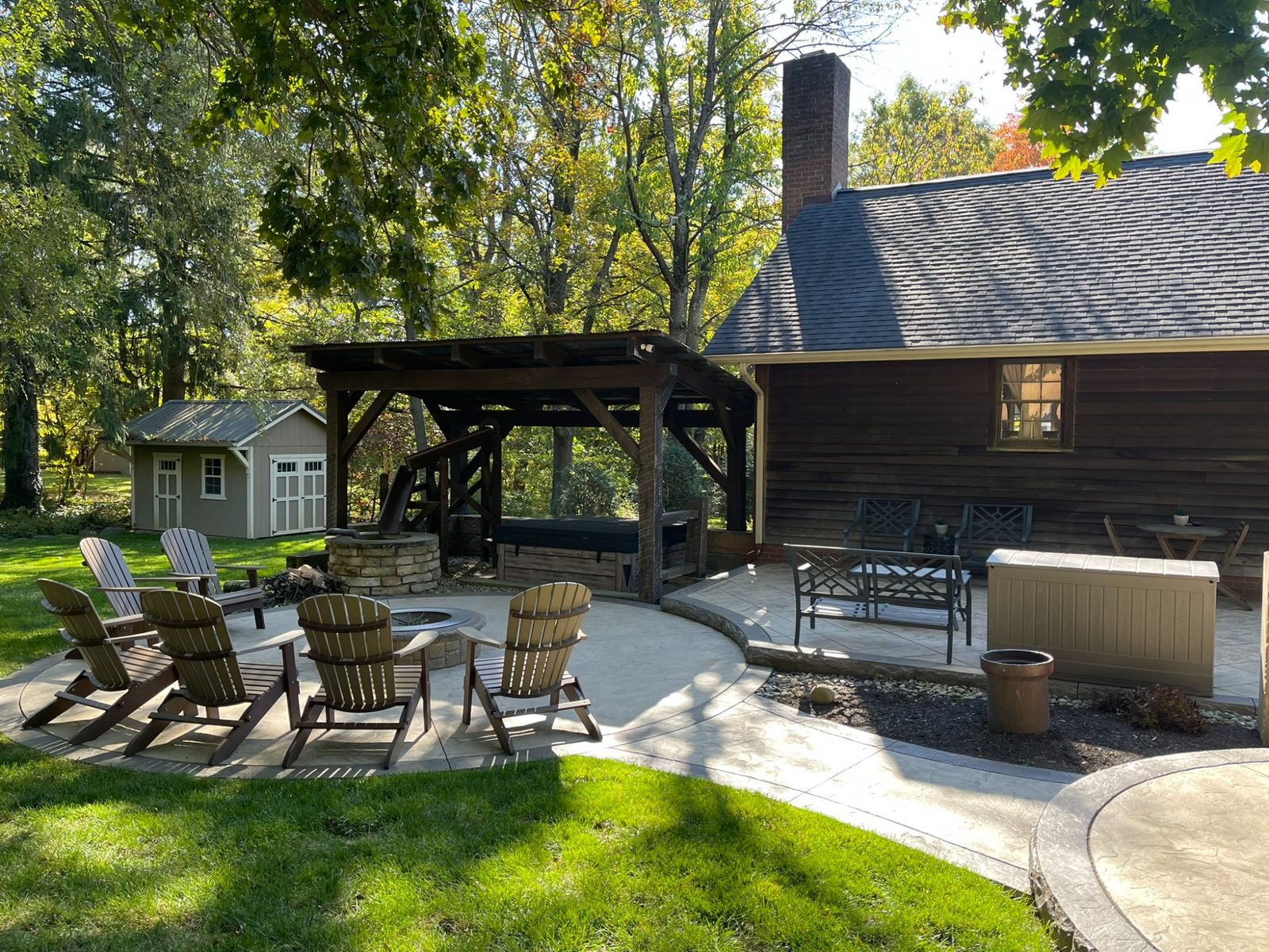 Patio seating area